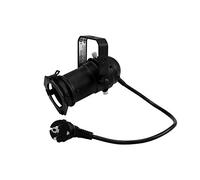 EUROLITE Spot PAR-16 GU-10 noir | Boîtier PAR-16 avec culot GU-10 (avec fiche + câble)