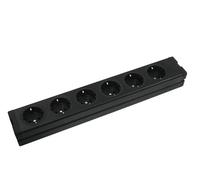 EUROLITE Steckdosenleiste 6-fach ALU sw (30240080)