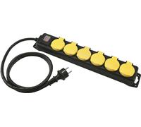 EUROLITE Steckdosenleiste 6-fach IP44 sw 1,5m (30240154)