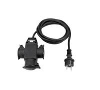 EUROLITE Extension 3x1,5 3m 3 plis - Câbles Schuko