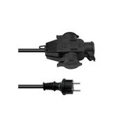EUROLITE Extension 3x2.5 3m 3 plis - Câbles Schuko