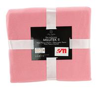 Euromat Plaid Polaire Uni - Jeté de Canapé ou Couverture de Lit - Doux et Léger (Rose, 150x200 cm)