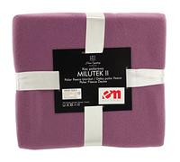 Euromat Plaid Polaire Uni - Jeté de Canapé ou Couverture de Lit - Doux et Léger (Violet, 130x170 cm)