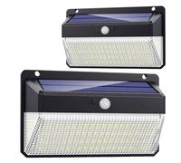 Europalamp - 2FLSOL228LED_NEW - 2 Projecteurs Solaire Détecteur de Mouvement 228 PCS LED 2000 LUMENS