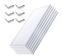 Europalamp - 6DL12030-03+cadre_NEW - 6 Dalles LED 40W 120x30 PMMA Blanc Froid 6000k + 6 Kits de pose en saillie
