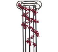 EUROPALMES Guirlande de baies rouges 180cm - Vrilles et guirlandes