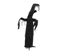 EUROPALMS Arbre Noir d'halloween, animé 110 cm | Arbre fantôme Noir, réagit aux bruits et Produit des Effets sonores