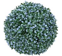 EUROPALMS Boule de gazon artificielle, bleue, 22 cm - Boules de décoration