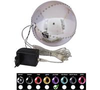 EUROPALMS Boule de neige LED 15cm, violet - Éclairage de Noël
