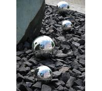 EUROPALMS Boule déco 10cm, argent 4x - Objets de déco & aménagement