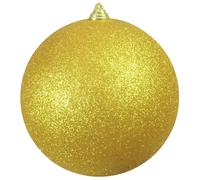 EUROPALMS Boule déco 20cm, or, paillettes - Boules de décoration
