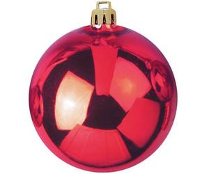 EUROPALMS Boule déco 20cm, rouge - Boules de Noël