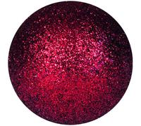 EUROPALMS Boule déco 3,5cm, rouge, paillettes 48x - Boules de Noël