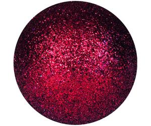 EUROPALMS Boule déco 3,5cm, rouge, paillettes 48x - Boules de Noël