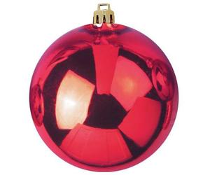 EUROPALMS Boule déco 30cm, rouge - Boules de décoration