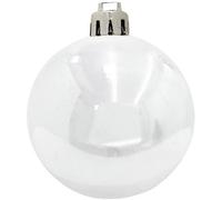 EUROPALMS Boule déco 7cm, blanc 6x - Boules de Noël