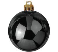 EUROPALMS Boule déco 7cm, noir 6x - Boules de Noël