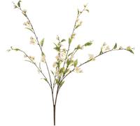 EUROPALMS Cerisier en spray, artificiel, blanc, 60cm - Branches et buissons