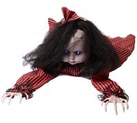 EUROPALMS Figurine d'Halloween Mathilda rampante, animée, 110 cm - Décoration Halloween