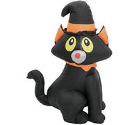 EUROPALMS Figurine gonflable d'Halloween Chat, 122cm - Décoration Halloween