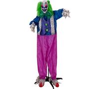 EUROPALMS Figurine Halloween Clown Charly, animée, 164cm - Décoration Halloween