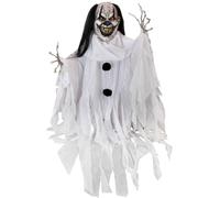 EUROPALMS Figurine Halloween Clown Gildo, animée, 120x16x80cm - Décoration Halloween