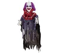 EUROPALMS Figurine Halloween Clown Robby, animée, 120cm - Décoration Halloween