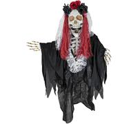 EUROPALMS Figurine Halloween Squelette La Catarina, animée, 100cm - Décoration Halloween