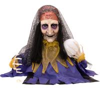 EUROPALMS Halloween Figure diseuse de bonne aventure, animée 50cm - Décoration Halloween