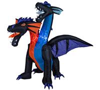 EUROPALMS Halloween Figure gonflable Dragon, 208cm - Décoration Halloween