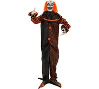 EUROPALMS Halloween Figure Pop-Up Clown, animée, 180cm - Décoration Halloween