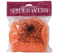 EUROPALMS Halloween toile d'araignée orange 100g - Décoration Halloween