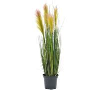 EUROPALMS Herbe à plumes, artificielle, rosé, 90cm - Herbes