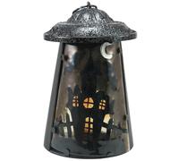 EUROPALMS Lanterne Maison fantôme, 23cm - Décoration Halloween