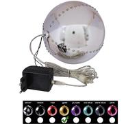 EUROPALMS LED Boule de neige 15cm, or - Éclairage de Noël