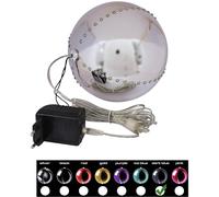 EUROPALMS LED Snowball 15cm, bleu foncé - Boules de Noël