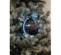 EUROPALMS LED Snowball 8cm, noir 5x - Boules de Noël