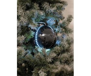 EUROPALMS LED Snowball 8cm, noir 5x - Boules de Noël