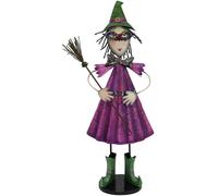 EUROPALMS Petite sorcière, métal, 102cm violet - Décoration Halloween