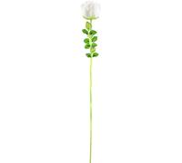 EUROPALMS Rose en cristal, blanc, fleur artificielle, 81cm 12x - Fleurs