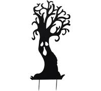 EUROPALMS Silhouette arbre fantôme en métal, 150cm - Décoration Halloween