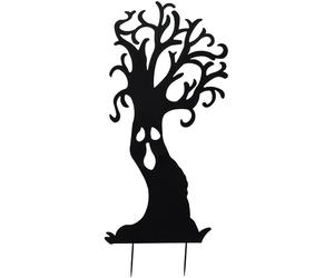 EUROPALMS Silhouette arbre fantôme en métal, 150cm - Décoration Halloween