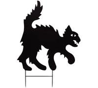 EUROPALMS Silhouette de chat en métal, 53cm - Décoration Halloween