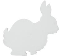 EUROPALMS Silhouette lapin, blanc, 56cm - Accessoires de décoration