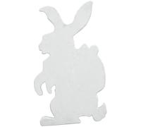 EUROPALMS Silhouette Lapin de Pâques, blanc, 60cm - Accessoires de décoration
