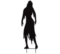 EUROPALMS Silhouette Métal Femme Zombie, 135cm - Décoration Halloween
