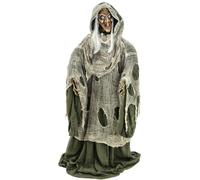EUROPALMS Sorcière d'Halloween, vert, 145x70x66cm - Décoration Halloween
