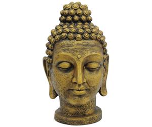 EUROPALMS Tête de Bouddha, or antique, 75cm - Objets de déco & aménagement