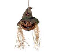EUROPALMS Tête de citrouille maudite d'Halloween, 70 cm - Décoration Halloween