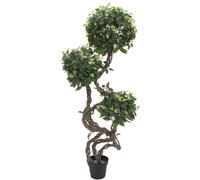 EUROPALMS Tronc spiralé Ficus, plante artificielle, 160cm - Arbres